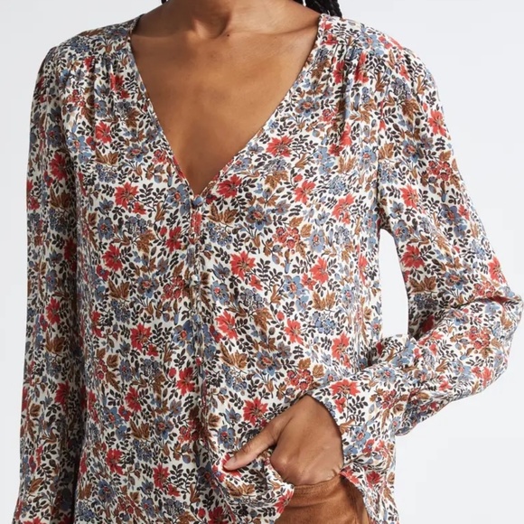 Sura Floral Top NWOT - Picture 3 of 10